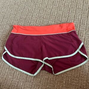 Lululemon 4 inch speed up shorts